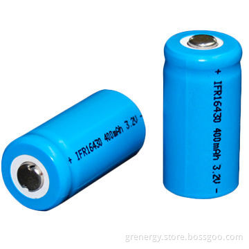 3.2V 400mAh LiFePO4 Batteries, 16340, Discharge Rate 3C, Able to Work Under High/Low Temperature